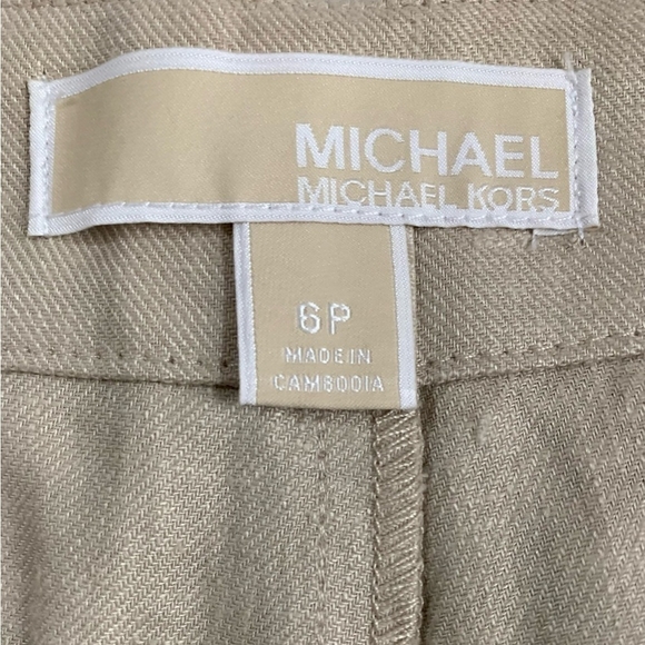 Women Cropped Pants MICHAEL Michael Kors
Wide Leg Capri Pants Beige Linen Pants - Picture 5 of 7